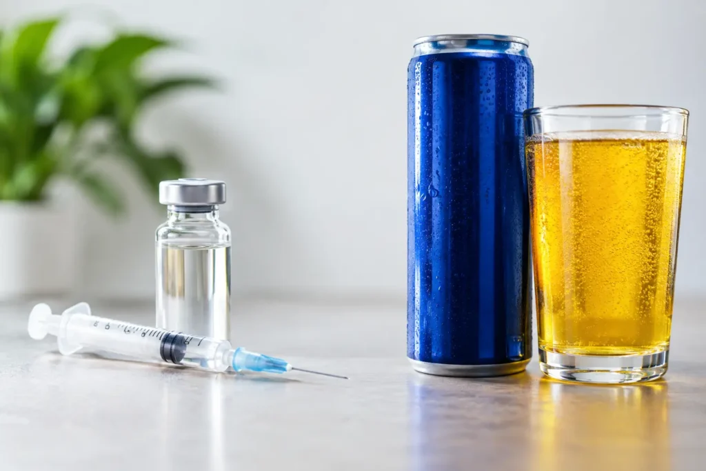 B12 Injections Versus Energy Drinks for Energy